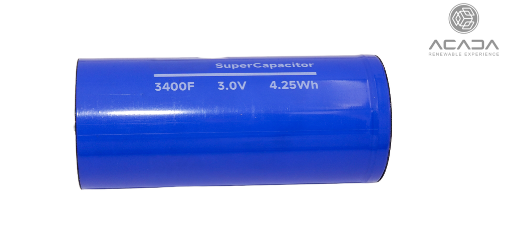 SuperCapacitor 3V 3400F 4,25Wh - Weldable
