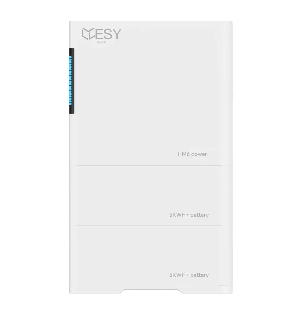 HM6-10 PV Wechselrichter 6 kW Ausgangsleistung mit Batteriespeicher 10 kWh, 1 Phase