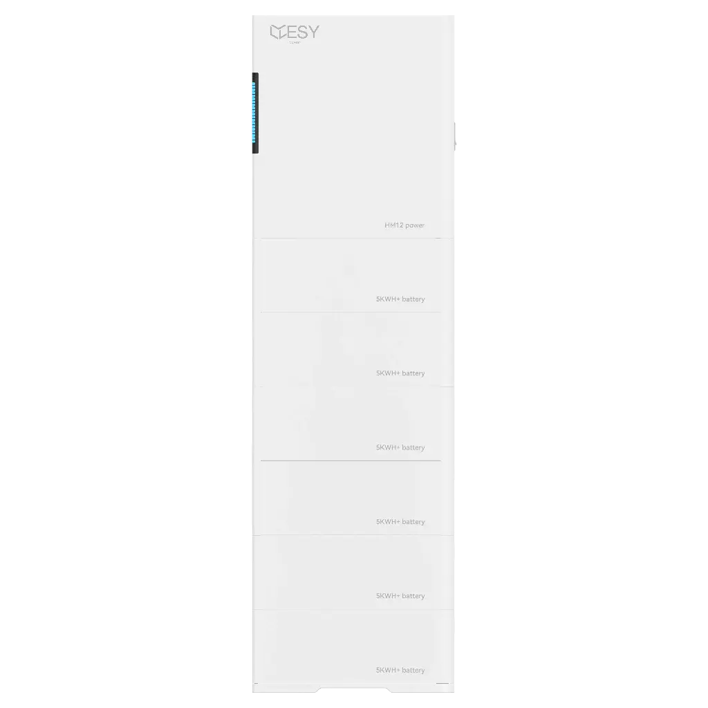 HM12-30 PV Wechselrichter 12 kW Ausgangsleistung mit Batteriespeicher 30 kWh, 1 Phase